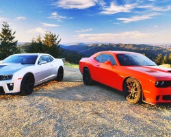 2015 Dodge Challenger SRT Hellcat vs. 2015 Chevrolet Camaro ZL1! – Head 2 Head Ep. 61