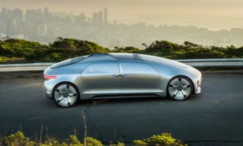 Riding in the Mercedes-Benz F 015 Luxury in Motion Concept
