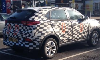 MG's first SUV spotted testing with minimal disguise
