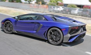 Lamborghini Aventador SV Roadster spied undisguised
