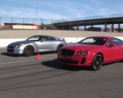 When Worlds Collide: Nissan GT-R Vs Bentley Continental Supe
