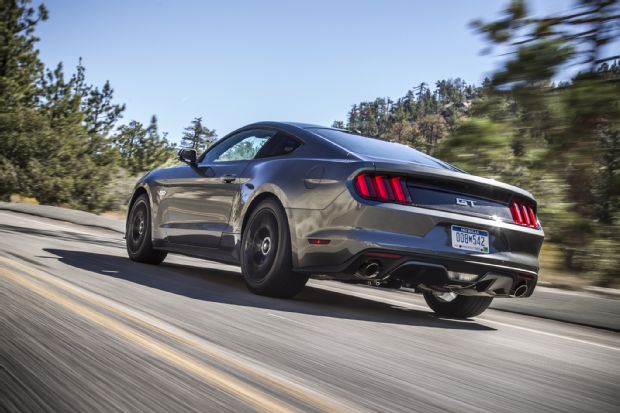 2015 Ford Mustang GT Rear Three Quarter In Motion 02