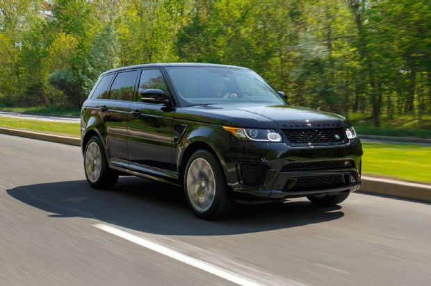 2015 Land Rover Range Rover Sport SVR Front Three Quarter In Motion 02