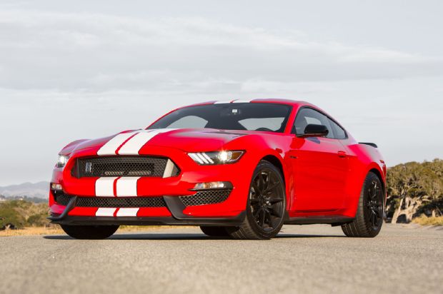 2016 Ford Shelby GT350 Mustang In Red Front View Posed