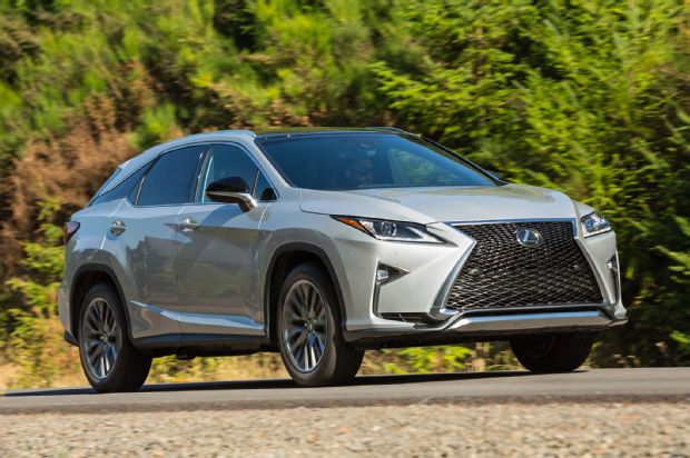 2016 Lexus RX 350 AWD F Sport Front Three Quarter In Motion 02