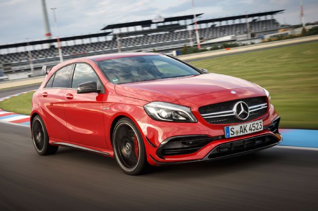 2016 Mercedes AMG A45 4Matic Front Three Quarter In Motion 13