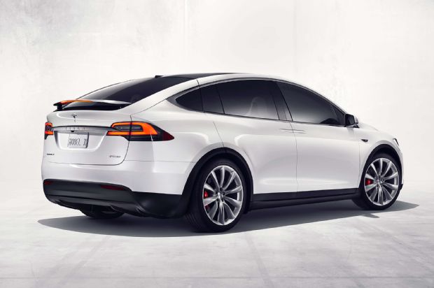 2016 Tesla Model X Official Photos Rear Three Quarter