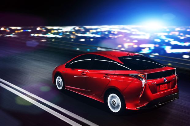 2016 Toyota Prius Rear Side Motion View