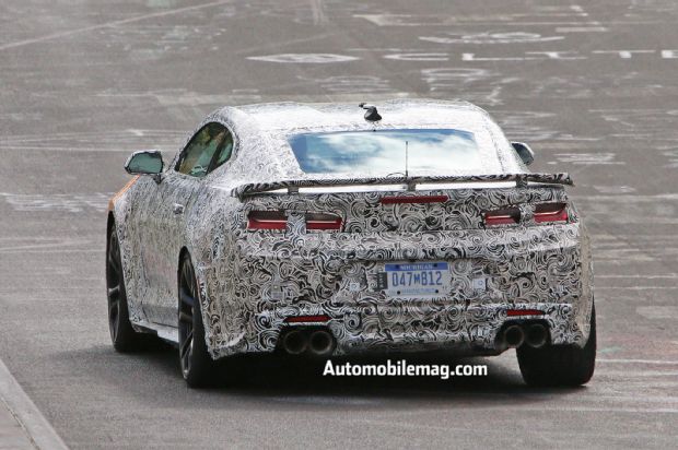 2017 Chevrolet Camaro ZL1 Spied Rear Track1