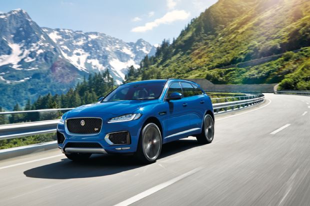 2017 Jaguar F Pace Front Three Quarter In Motion 02