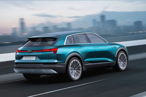 Audi E Tron Quattro Concept Rea Three Quarter In Motion