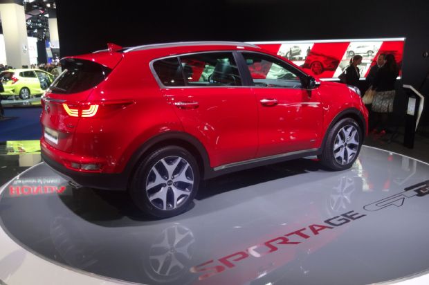 European Spec 2017 Kia Sportage GT Line Rear Side View