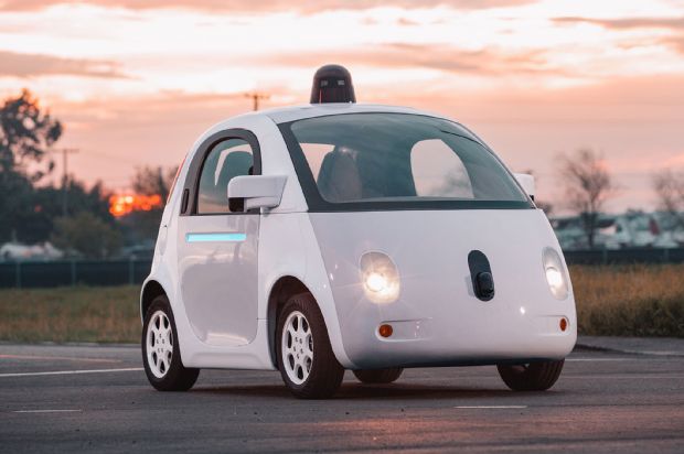 Google Self Driving Car Prototype Front Three Quarters