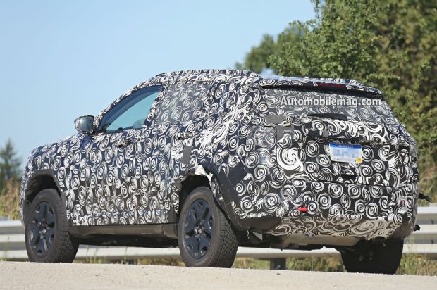 Jeep Patriot Compass Replacement Spied Rear Three Quarters 02