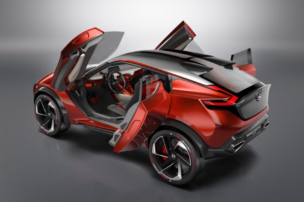 Nissan Gripz Concept Rear Three Quarters Doors Open