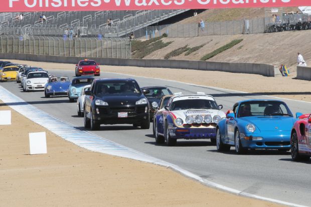 Porsche Parade Lap