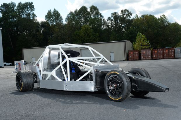 Panoz DeltaWing GT Race Car Concept Front Three Quarter 2