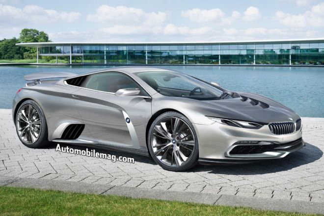 BMW McLaren Supercar Rendering Front Three Quarter