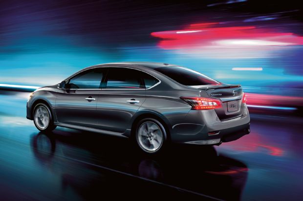 2015 Nissan Sentra Rear Three Quarter In Motion