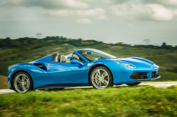 2016 Ferrari 488 Spider Front Three Quarter In Motion 10
