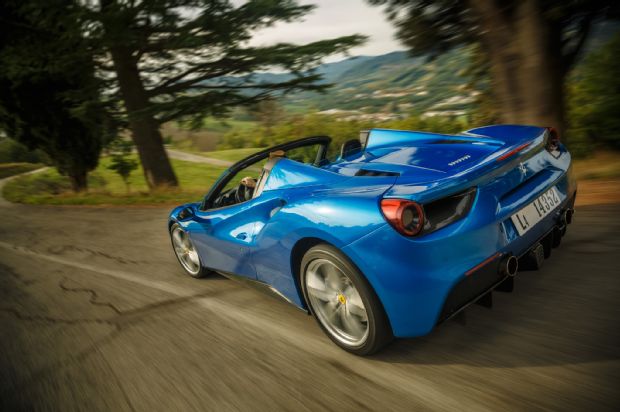 2016 Ferrari 488 Spider Rear Three Quarter In Motion 06