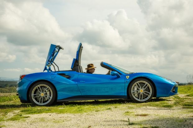 2016 Ferrari 488 Spider Side Profile 05