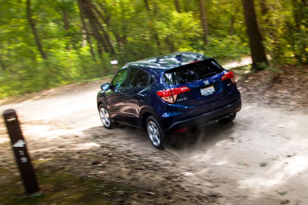 2016 Honda HR V AWD EX L Rear Three Quarter In Motion