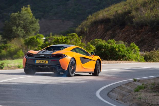 2016 McLaren 570S Rear Three Quarter In Motion 01