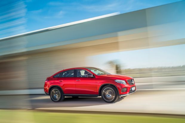 2016 Mercedes Benz GLE 450 AMG 4Matic Coupe Side In Motion
