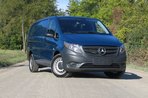 2016 Mercedes Benz Metris Cargo Van Front Three Quarter Dirt Road