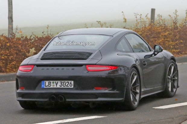 Porsche 911 R Spied Rear Three Quarter