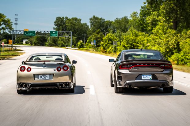 2015 Dodge Charger SRT Hellcat Vs 2016 Nissan GT R 19