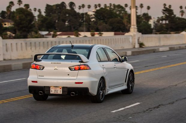 2015 Mitsubishi Lancer Evolution Final Edition Us Rear Three Quarter In Motion 02