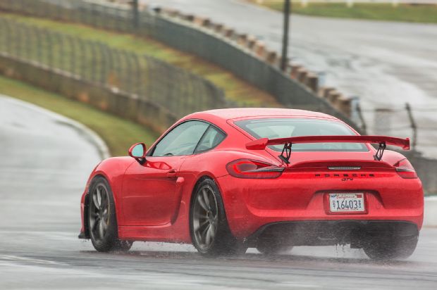 2016 Porsche Cayman GT4 Road Atlanta Rear Three Quarter 4