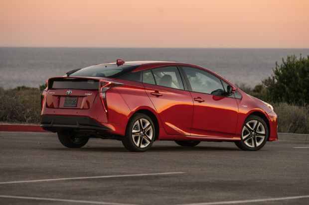 2016 Toyota Prius Four Touring Rear Three Quarter 01