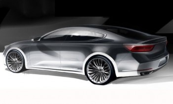 2017 Kia Cadenza Previewed in Design Sketches