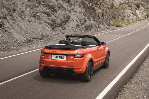 2017 Land Rover Range Rover Evoque Convertible Rear Three Quarter 3