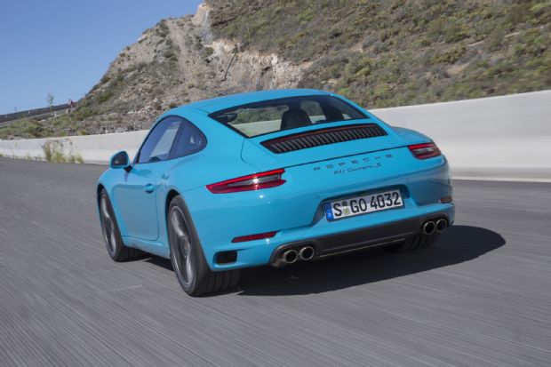 2017 Porsche 911 Carrera S Coupe Rear Three Quarter In Motion