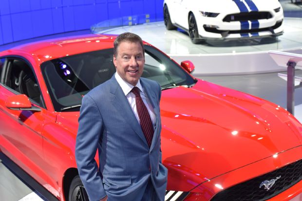 Bill Ford With Ford Mustang 1