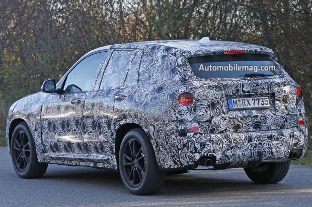 Bmw X3 Spied Rear Three Quarters 03