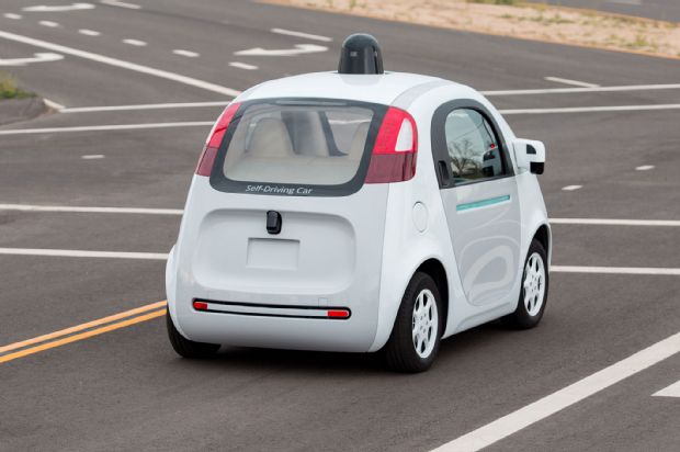 Google Self Driving Car Prototype Rear