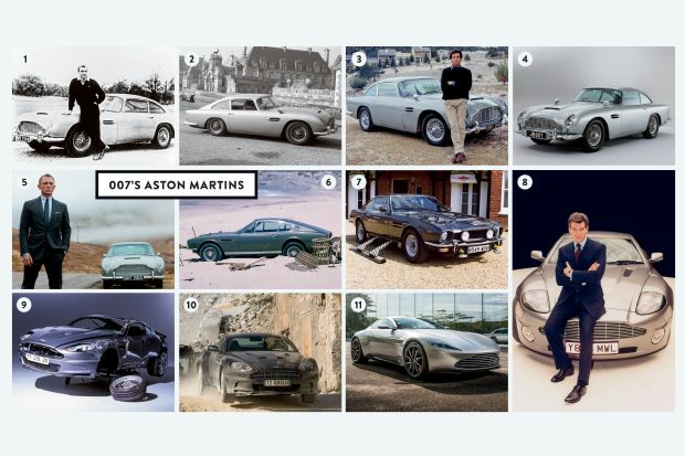 James Bond Cars Graphic