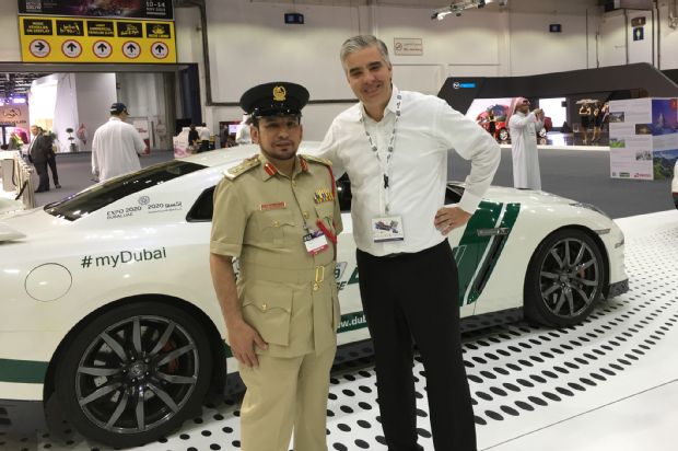 Nissan GT R Dubai Police With The Major