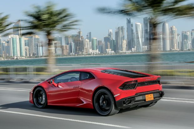 2016 Lamborghini Huracan LP580 2 Rear Three Quarter In Motion