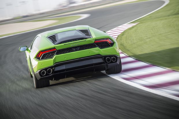 2016 Lamborghini Huracan LP580 2 Rear Three Quarter In Motion