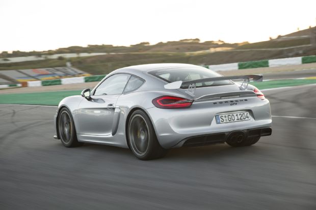 2016 Porsche Cayman GT4 Rear Three Quarter In Motion 12