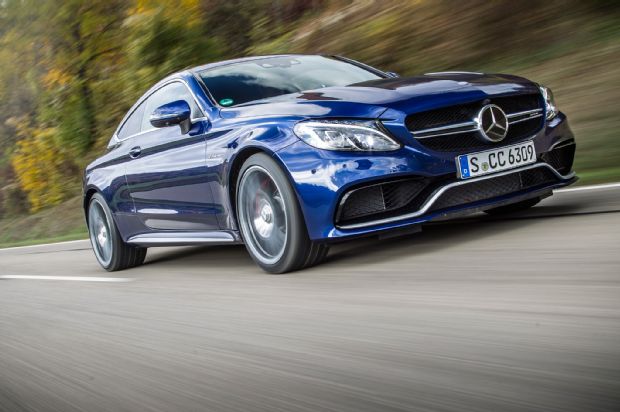 2017 Mercedes AMG C63 S Coupe Front Three Quarter In Motion 05