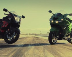Kawasaki ZX-14R vs Suzuki Hayabusa! – Head 2 Head Episode 2