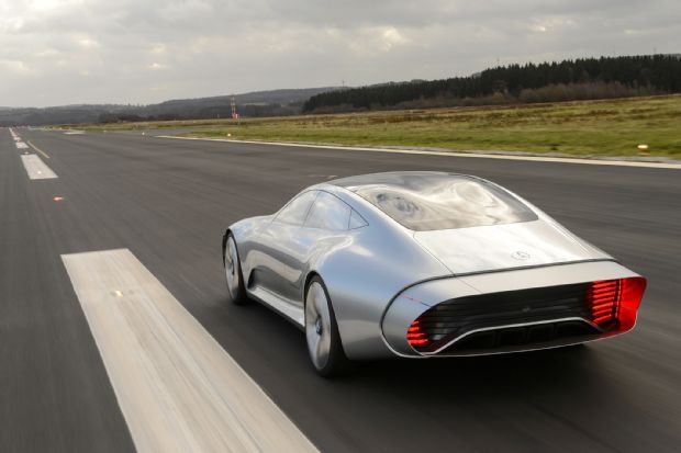 Mercedes Benz Concept IAA Rear Three Quarter In Motion 14