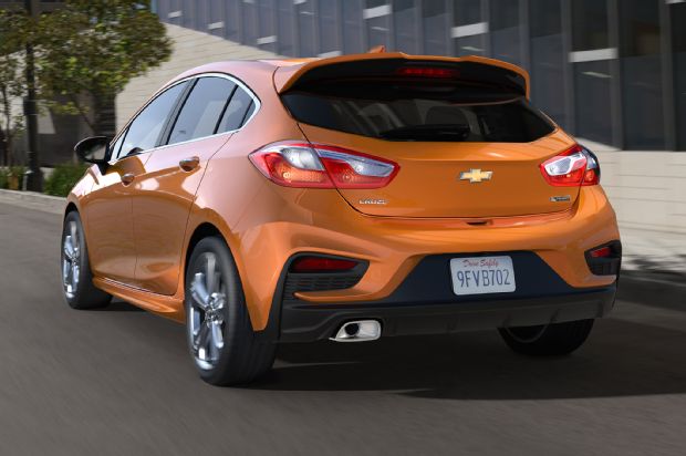 2017 Chevrolet Cruze Hatchback Rear View In Motion